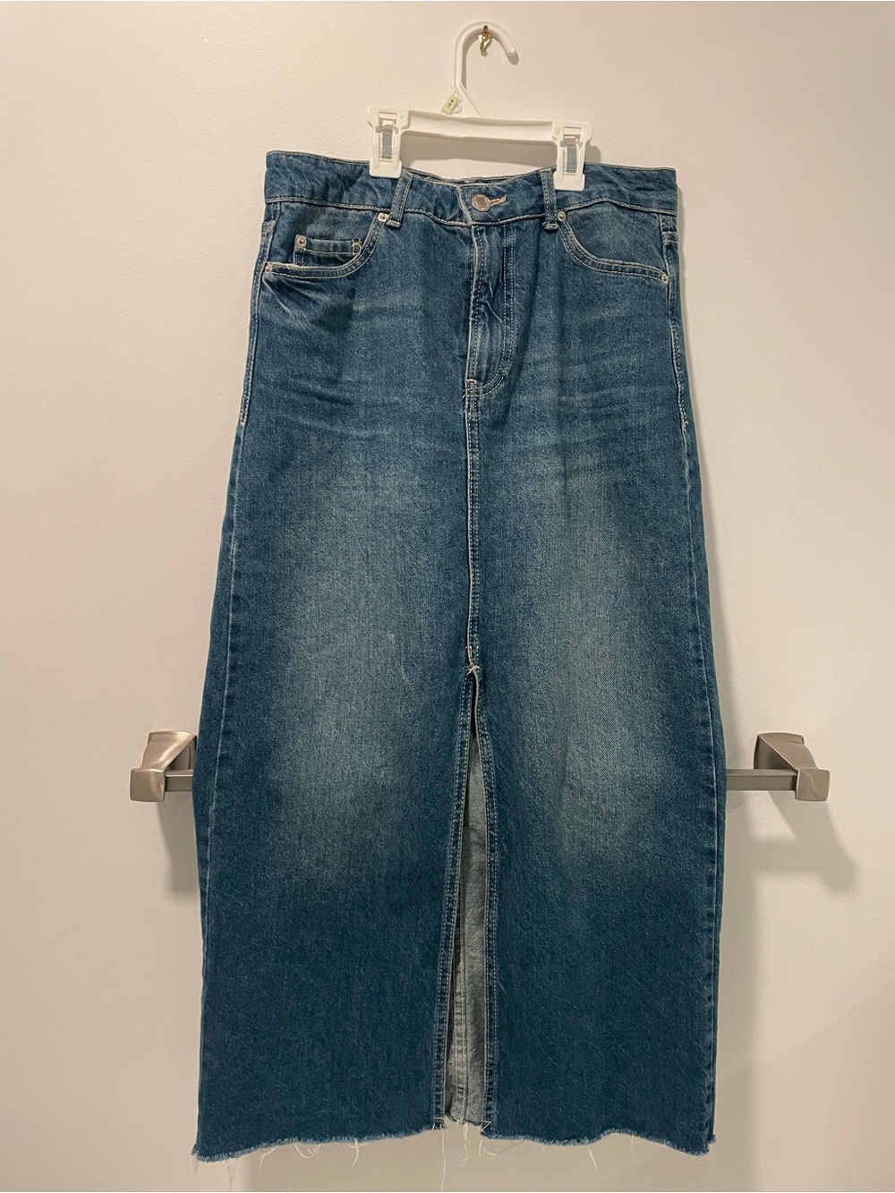 Bershka Denim Maxi Skirt w/ slit